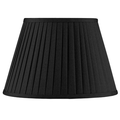 Pacific Lifestyle Lighting Lyndon 40cm Black Poly Cotton Knife Pleat Shade House of Isabella UK