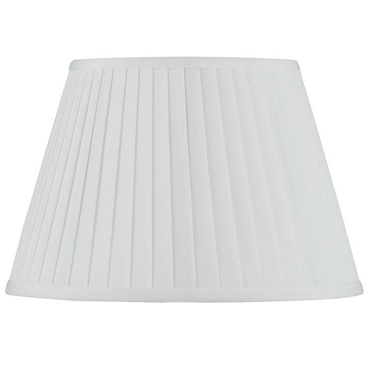 Pacific Lifestyle Lighting Lyndon 40cm Ivory Poly Cotton Knife Pleat Shade House of Isabella UK