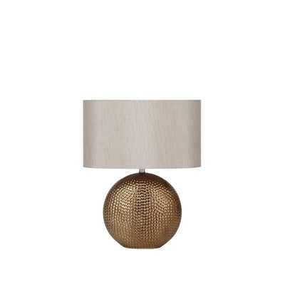 Pacific Lifestyle Lighting Mabel Bronze Dot Textured Ceramic Table Lamp House of Isabella UK
