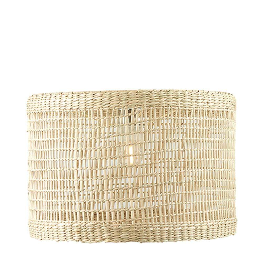 Pacific Lifestyle Lighting Malia 40cm Natural Seagrass Woven Shade House of Isabella UK