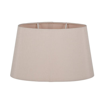 Pacific Lifestyle Lighting Martha 50cm Taupe Oval Ellipse Polysilk Tapered Shade House of Isabella UK