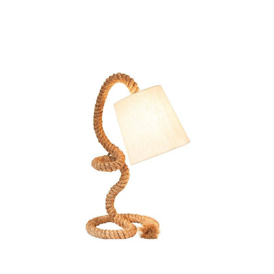 Pacific Lifestyle Lighting Martindale Rope and Jute Task Table Lamp House of Isabella UK