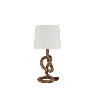 Pacific Lifestyle Lighting Martindale Rope Knot and Jute Table Lamp House of Isabella UK
