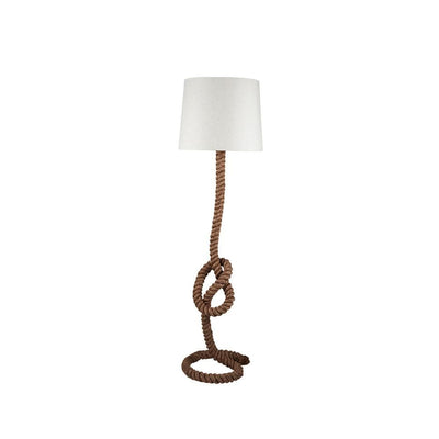 Pacific Lifestyle Lighting Martindale Rope Knot Floor Lamp with Natural Shade House of Isabella UK
