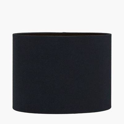 Pacific Lifestyle Lighting Mia 25cm Black Oval Poly Cotton Shade House of Isabella UK