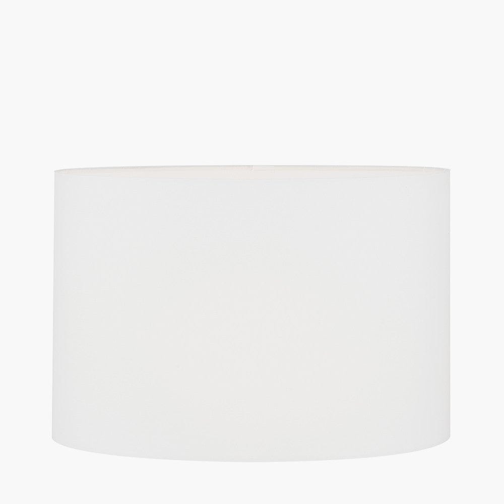 Pacific Lifestyle Lighting Mia 30cm Ivory Oval Poly Cotton Shade House of Isabella UK