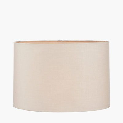 Pacific Lifestyle Lighting Mia 30cm Taupe Oval Poly Cotton Shade House of Isabella UK