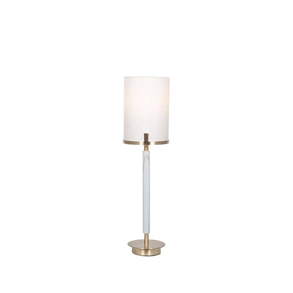 Pacific Lifestyle Lighting Midland Champagne Gold Metal and Marble Effect Table Lamp House of Isabella UK