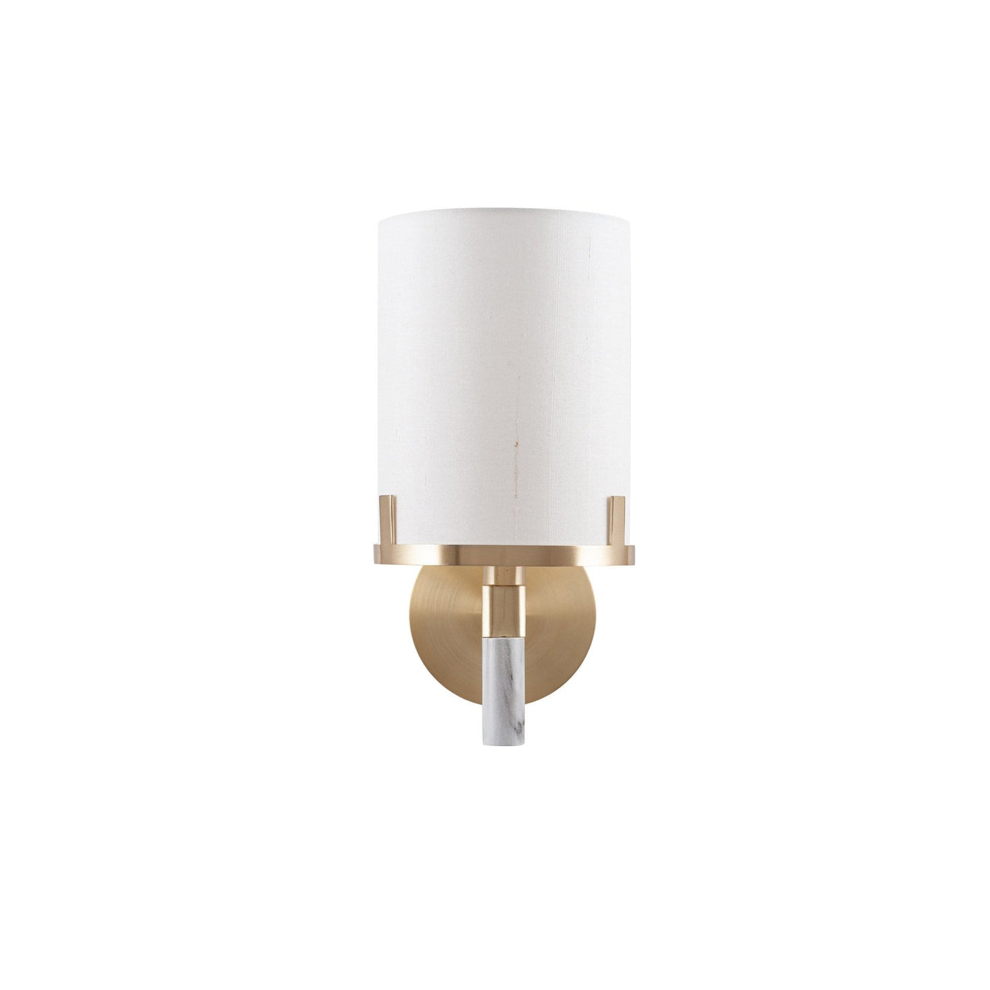 Pacific Lifestyle Lighting Midland Champagne Gold Metal and Marble Effect Wall Light House of Isabella UK