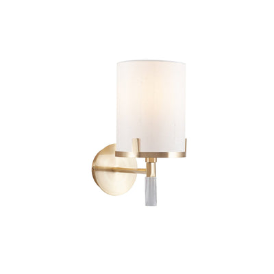 Pacific Lifestyle Lighting Midland Champagne Gold Metal and Marble Effect Wall Light House of Isabella UK