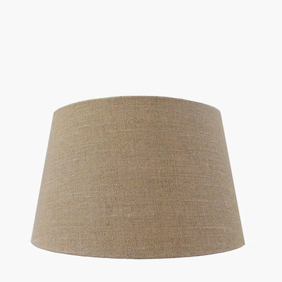 Pacific Lifestyle Lighting Milos 30cm Natural Linen Tapered Shade House of Isabella UK
