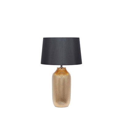 Pacific Lifestyle Lighting Nova Gold Textured Ceramic Table Lamp House of Isabella UK