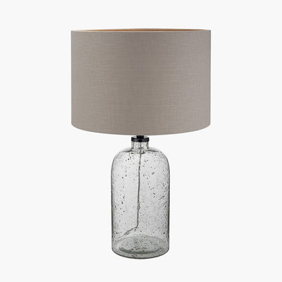 Pacific Lifestyle Lighting Ophelia Grey Bubble Glass Table Lamp House of Isabella UK