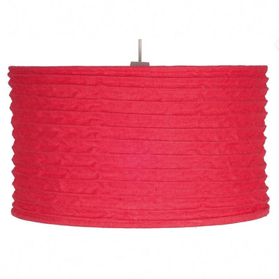 Pacific Lifestyle Lighting Patpong 35cm Red Jute East Fit Pendant House of Isabella UK