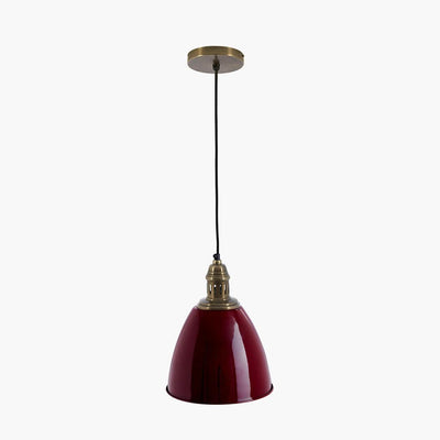 Pacific Lifestyle Lighting Piccolo Mulberry Metal Dome Pendant Shade Only House of Isabella UK