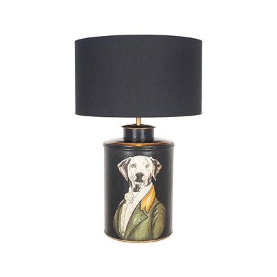 Pacific Lifestyle Lighting Pointer Black Hand Painted Dog Table Lamp House of Isabella UK
