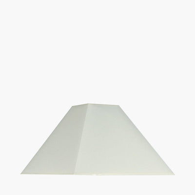 Pacific Lifestyle Lighting Pyramid 30cm Cream Cotton Tapered Square Shade House of Isabella UK