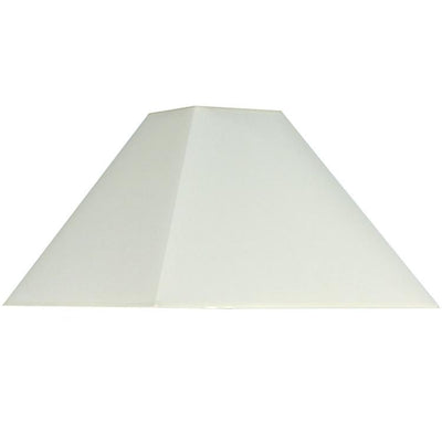 Pacific Lifestyle Lighting Pyramid 48cm Cream Cotton Tapered Square Shade House of Isabella UK