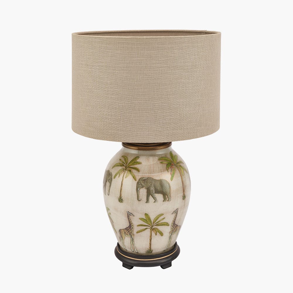 Pacific Lifestyle Lighting Safari Medium Glass Table Lamp House of Isabella UK