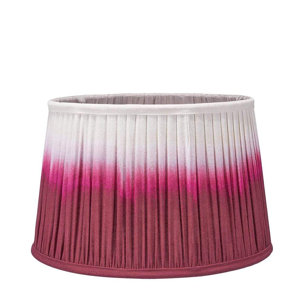 Pacific Lifestyle Lighting Scallop 25cm Red Ombre Soft Pleated Tapered Shade House of Isabella UK