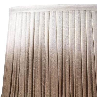 Pacific Lifestyle Lighting Scallop 25cm Taupe Ombre Soft Pleated Tapered Shade House of Isabella UK