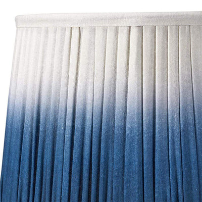 Pacific Lifestyle Lighting Scallop 30cm Blue Ombre Soft Pleated Tapered Shade House of Isabella UK