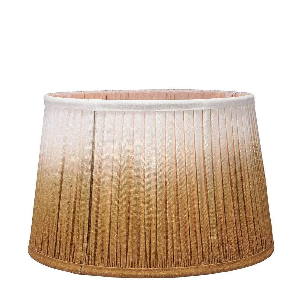 Pacific Lifestyle Lighting Scallop 30cm Mustard Ombre Soft Pleated Tapered Shade House of Isabella UK