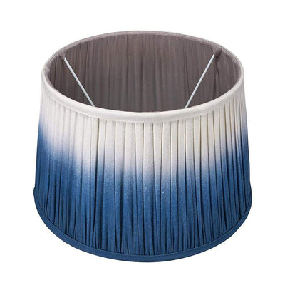 Pacific Lifestyle Lighting Scallop 35cm Blue Ombre Soft Pleated Tapered Shade House of Isabella UK