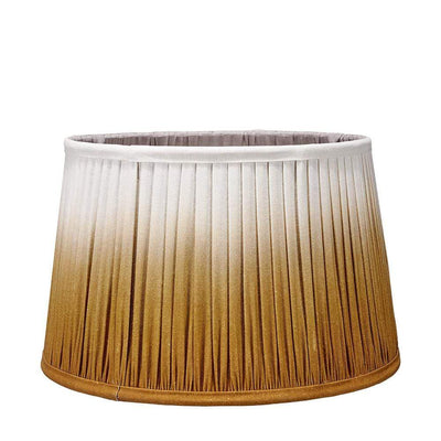 Pacific Lifestyle Lighting Scallop 35cm Mustard Ombre Soft Pleated Tapered Shade House of Isabella UK