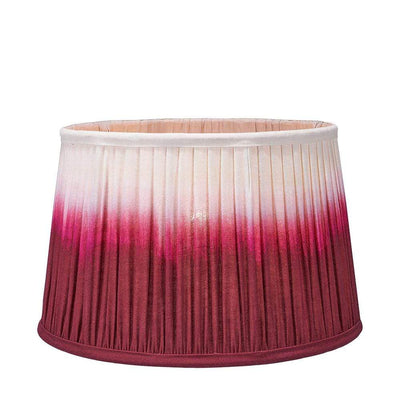 Pacific Lifestyle Lighting Scallop 35cm Red Ombre Soft Pleated Tapered Shade House of Isabella UK