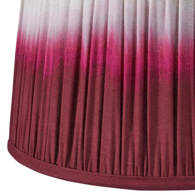 Pacific Lifestyle Lighting Scallop 35cm Red Ombre Soft Pleated Tapered Shade House of Isabella UK