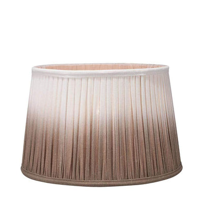 Pacific Lifestyle Lighting Scallop 35cm Taupe Ombre Soft Pleated Tapered Shade House of Isabella UK