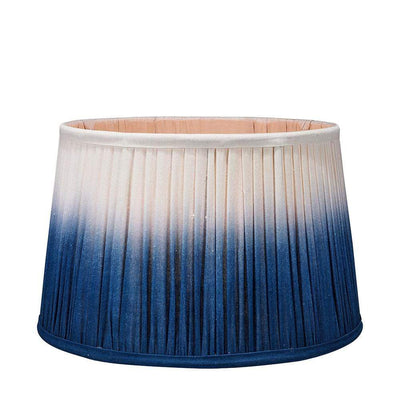 Pacific Lifestyle Lighting Scallop 40cm Blue Ombre Soft Pleated Tapered Shade House of Isabella UK