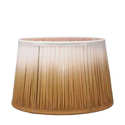 Pacific Lifestyle Lighting Scallop 40cm Mustard Ombre Soft Pleated Tapered Shade House of Isabella UK