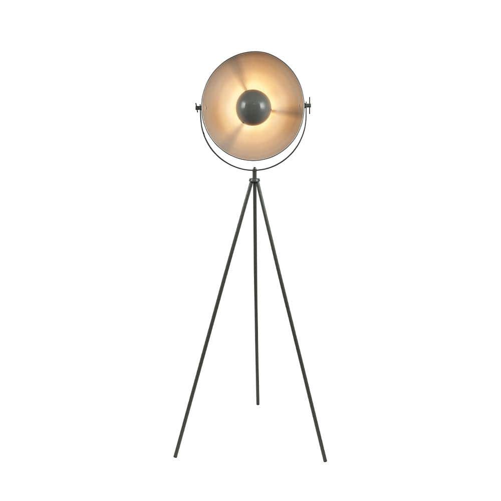 Pacific Lifestyle Lighting Sona Grey and Silver Diffused Tripod Floor Lamp House of Isabella UK