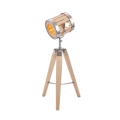 Pacific Lifestyle Lighting Staithes Natural & Silver Marine Tripod Table Lamp House of Isabella UK