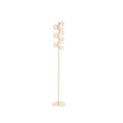 Pacific Lifestyle Lighting Vecchio Lustre Glass Orb and Gold Floor Lamp House of Isabella UK