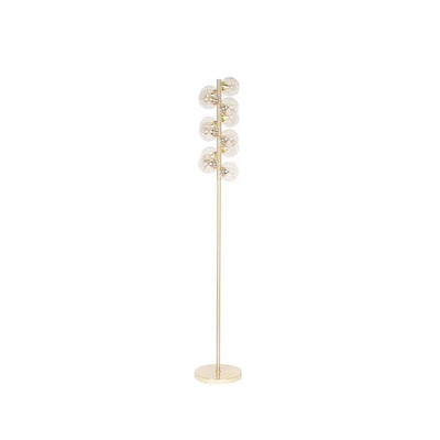 Pacific Lifestyle Lighting Vecchio Lustre Glass Orb and Gold Floor Lamp House of Isabella UK