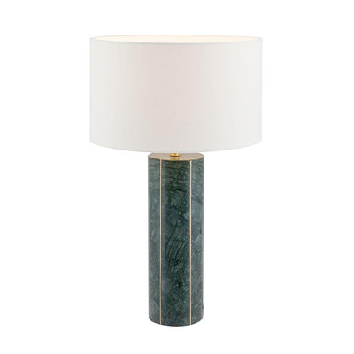 Pacific Lifestyle Lighting Venetia Green Marble and Gold Metal Tall Table Lamp House of Isabella UK
