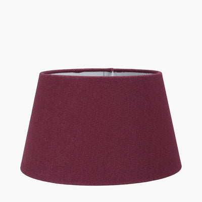 Pacific Lifestyle Lighting Winston 25cm Mulberry Handloom Tapered Cylinder Shade House of Isabella UK