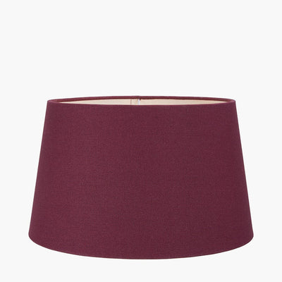 Pacific Lifestyle Lighting Winston 30cm Mulberry Handloom Tapered Cylinder Shade House of Isabella UK