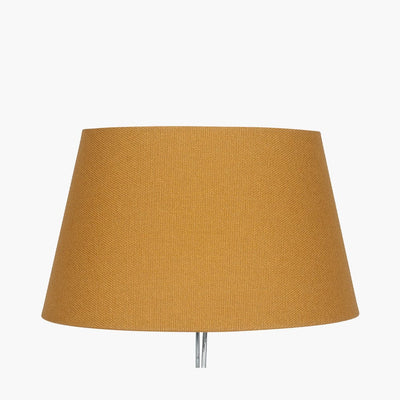 Pacific Lifestyle Lighting Winston 30cm Mustard Handloom Tapered Cylinder Shade House of Isabella UK