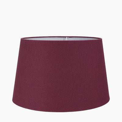 Pacific Lifestyle Lighting Winston 35cm Mulberry Handloom Tapered Cylinder Shade House of Isabella UK