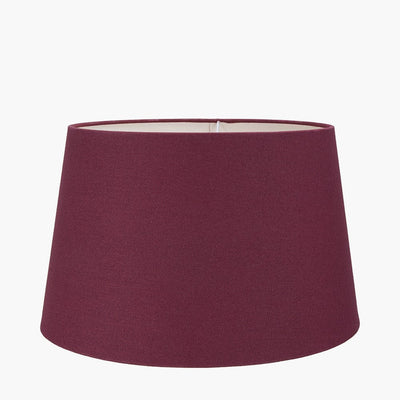 Pacific Lifestyle Lighting Winston 35cm Mulberry Handloom Tapered Cylinder Shade House of Isabella UK