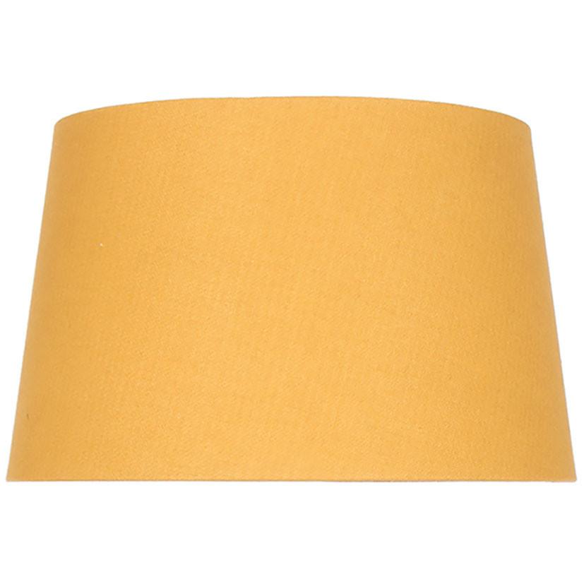 Pacific Lifestyle Lighting Winston 40cm Mustard Handloom Tapered Cylinder Shade House of Isabella UK