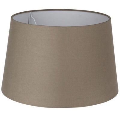 Pacific Lifestyle Lighting Winston 40cm Taupe Handloom Tapered Cylinder Shade House of Isabella UK