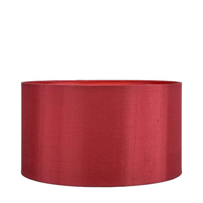 Pacific Lifestyle Lighting Zara 35cm Mulberry Silk Lined Cylinder Shade House of Isabella UK