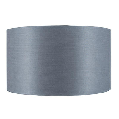 Pacific Lifestyle Lighting Zara 40cm Steel Grey Silk Lined Cylinder Shade House of Isabella UK