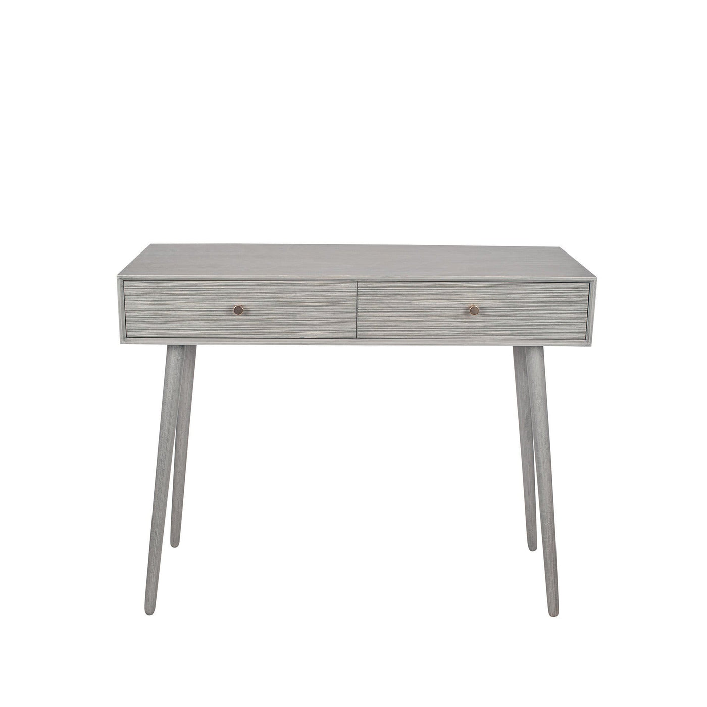 Pacific Lifestyle Living Chaya Dark Grey Pine Wood 2 Drawer Console Table K/D House of Isabella UK