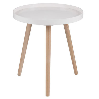 Pacific Lifestyle Living Halston Blush MDF & Natural Pine Wood Round Table K/D House of Isabella UK